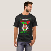 T-shirt Cheerleader Elf Design Christmas Cheerleading  (Devant entier)
