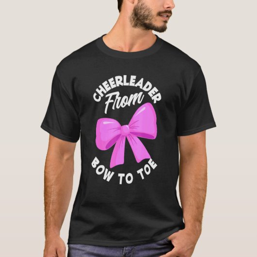 T-shirt Cheerleader From Bow To Toe  Cheerleading Cheerlea (Devant)
