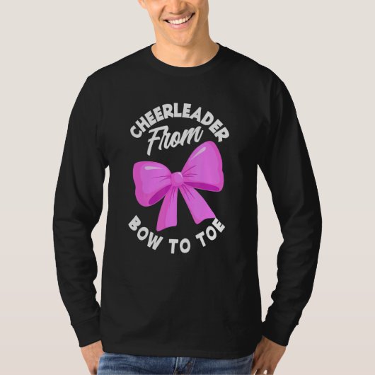 T-shirt Cheerleader From Bow To Toe Cheerleading Cheerlea (Devant)