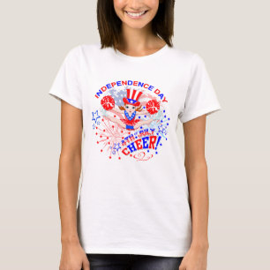 T-shirt Cheerleader's, Fête de l'Indépendance, 4 juillet,