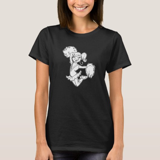 T-shirt Cheerleading Pom Pom - Cheercaptain Cheerleader Pr (Devant)