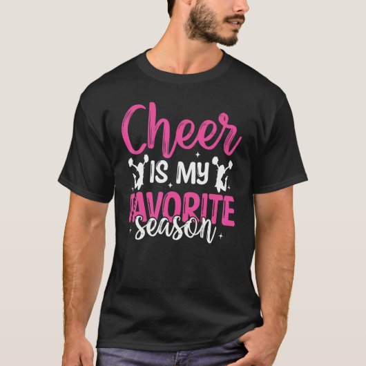 T-shirt Cheerleading Saying Slogan Cheer Is My Favorite (Devant)