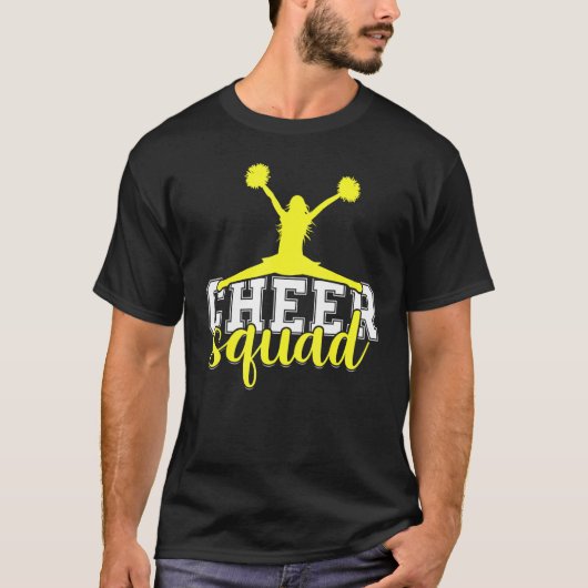 T-shirt Cheerleading Saying Slogan   Cheer Squad (Devant)