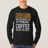 T-shirt Cheerleading Solves My Problems Coffee Cheer Mom (Devant)