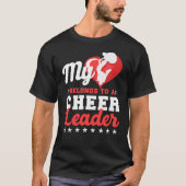 T-shirt Cheerled Cheer Mon Coeur Appartient À Un (Devant)