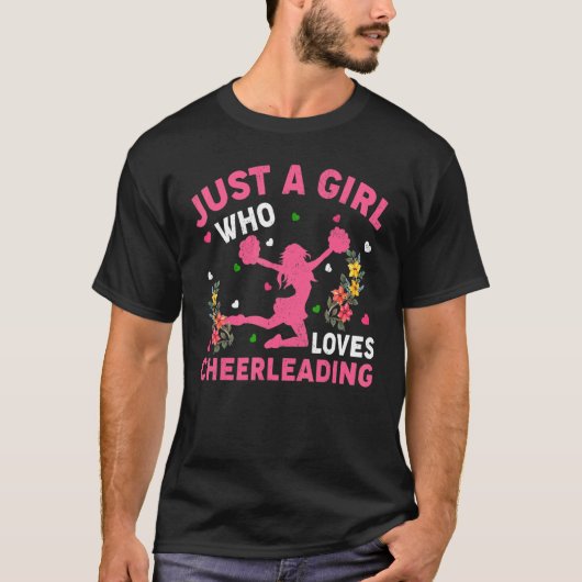 T-shirt Cheerled Juste Une Fille Qui Aime Cheerleader (Devant)