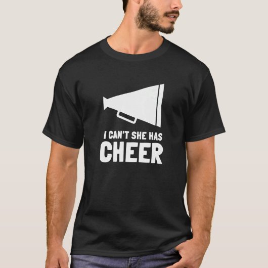 T-shirt Cheerled Papa Pom-pom girl Père Je ne peux pas ell (Devant)