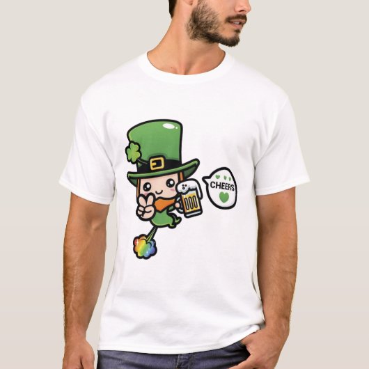 T-shirt Cheers Leprechaun (Devant)