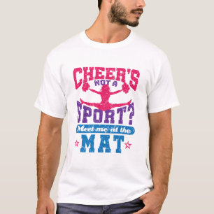 T-shirt Cheer's Not a Sport Funny Cheerled Pom-pom girl