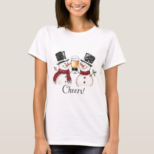 T-shirt Cheers-Snowman (Devant)