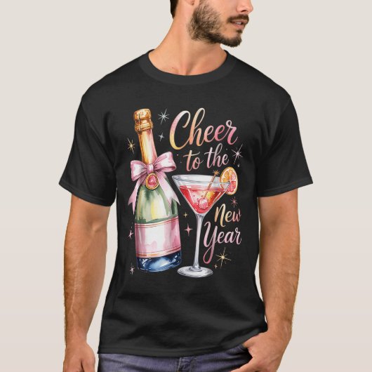T-shirt Cheers To The New Year 2026 Champagne New Years Ev (Devant)