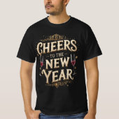 T-shirt Cheers to the New Year Graphic (Devant)