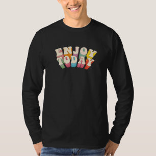 T-shirt Cheery Vintage Hippie Positif Profitez De La Journ