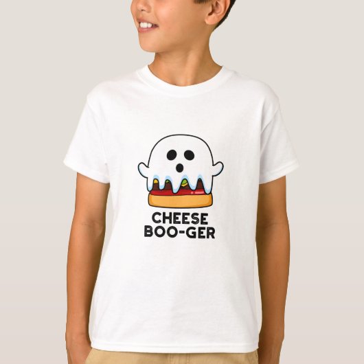 T-shirt Cheese Boo ger Funny Ghost Cheeseburger Pun (Devant)