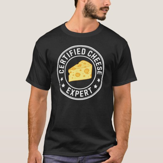 T-shirt Cheese Expert Cheese Lover (Devant)