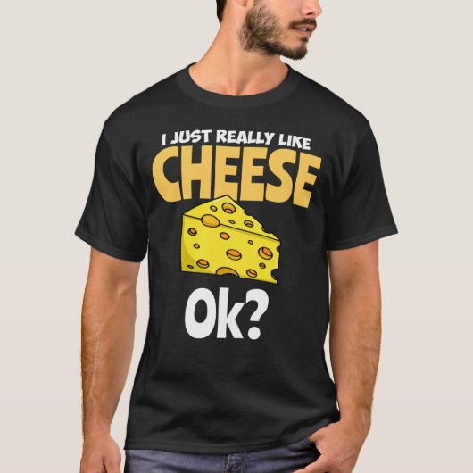 T-shirt Cheese Gift Cheddar Swiss Grill Cheesy (Devant)