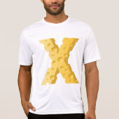 T-shirt Cheese Letter X Typography (Devant)