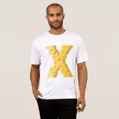 T-shirt Cheese Letter X Typography (Devant entier)