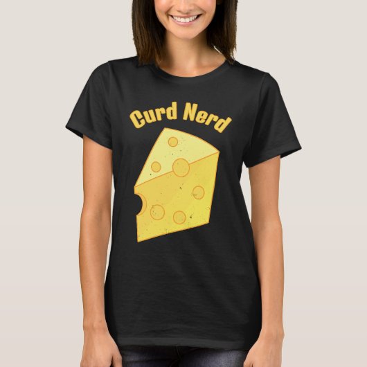 T-shirt Cheese Lovers Quark Nerd (Devant)