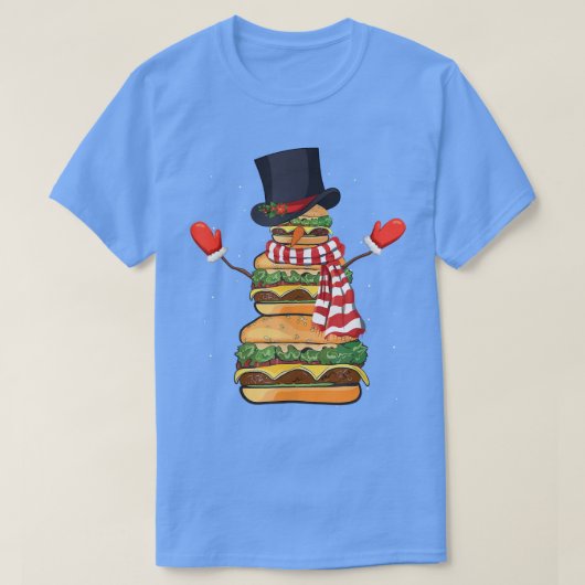 T-shirt Cheeseburge de Funny Christmas (Design devant)