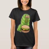 T-shirt Cheeseburger à la chenille (Devant)