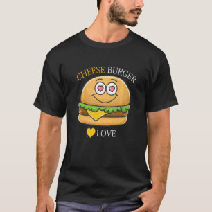 T-shirt Cheeseburger French Fry & Hamburger Food Heart