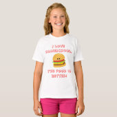 T-shirt Cheeseburger Homeschool Humour (Devant entier)