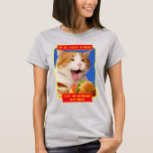 T-shirt Cheeseburger mangeant des chats (Devant)