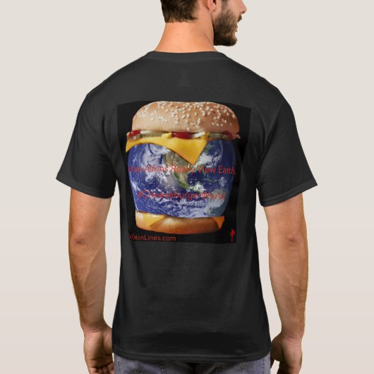 T-shirt Cheeseburger mondes deuxième design (Dos)
