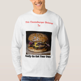 T-shirt Cheeseburger personnalisé homme