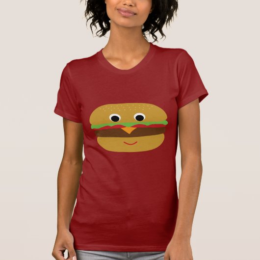 T-shirt Cheeseburger rétro (Devant)