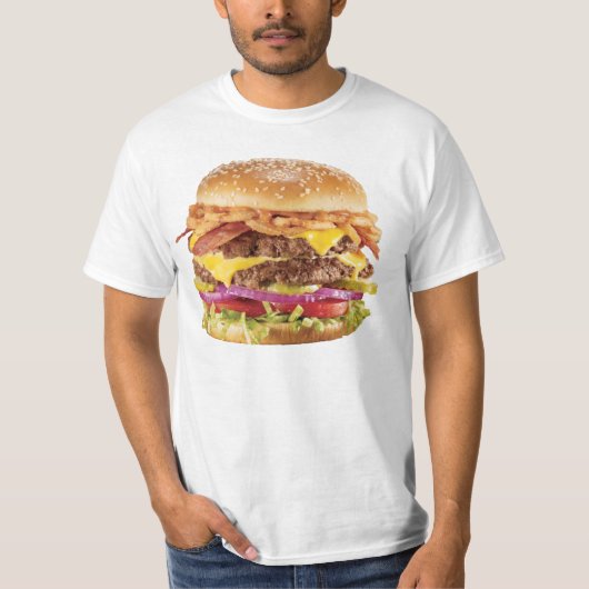 T-shirt Cheeseburger ridiculement de haute résolution (Devant)