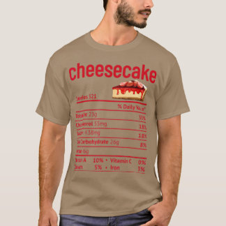 T-shirt Cheesecake Nutrition Facts Funny Thanksgiving