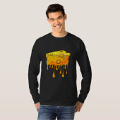 T-shirt Cheesy Foodie Food Melting Cheese (Devant entier)