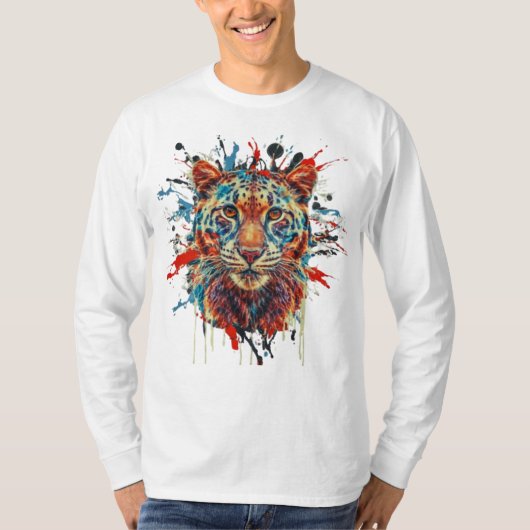 T-shirt Cheeta Abstraite (Devant)