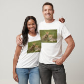 T-shirt Cheetah, Acinonyx jubatus, avec Cub (Unisexe)