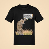 T-shirt Cheetah Droits Des Animaux Parle De L'Expression