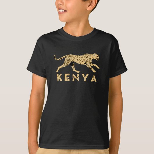 T-shirt Cheetah Du Kenya (Devant)