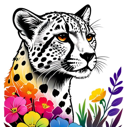 T-shirt Cheetah : La nature est un chasseur rapide et sile