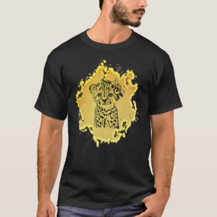 T-shirt Cheetah Motif Predator Chat Animal Afrique Coloré