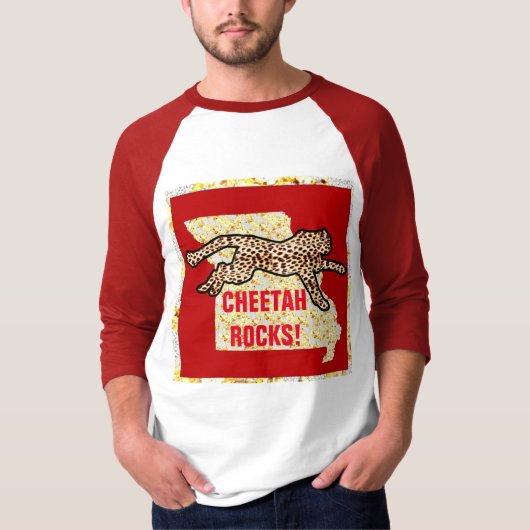 T-SHIRT CHEETAH ROCKS ! (Devant)