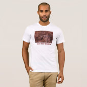 T-shirt Cheetah Stare Sauvez Notre Faune (Devant entier)