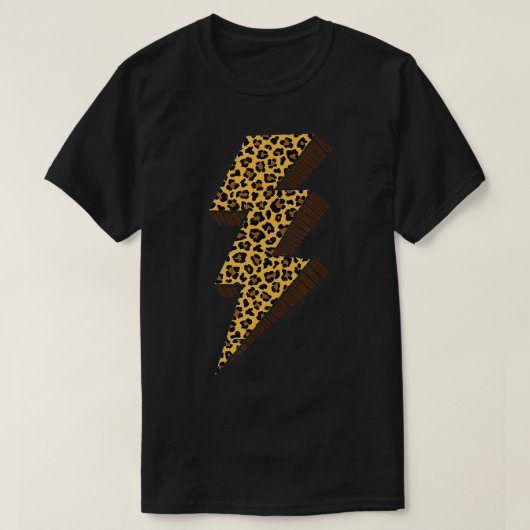 T-shirt Cheetah Thunder Bolt Leopard Lightning Bolt (Design devant)