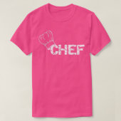 T-shirt Chef Accueil Cuisinier Aimer à cuisiner (Design devant)