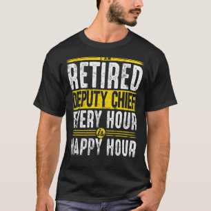 T-shirt Chef adjoint des pompiers à la retraite heureux