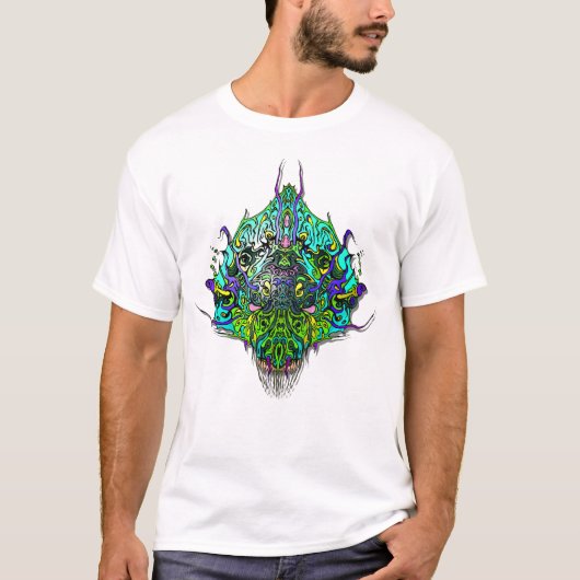T-shirt Chef Alien - Aqua (Devant)