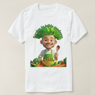 T-shirt Chef Alimenté par les Plantes – Cuisine avec Bienv