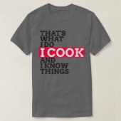 T-shirt Chef amp Cook Cadeaux I Cook amp Connais I Thèmes (Design devant)