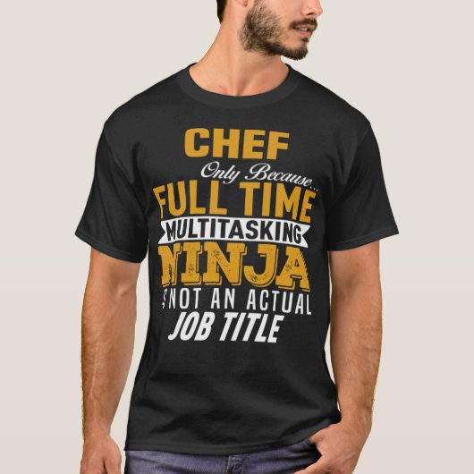 T-shirt Chef animal space chef (Devant)