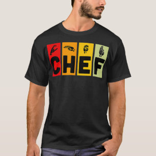 T-shirt Chef ASL Langue des Signes Culinaire Diplômé Chef
